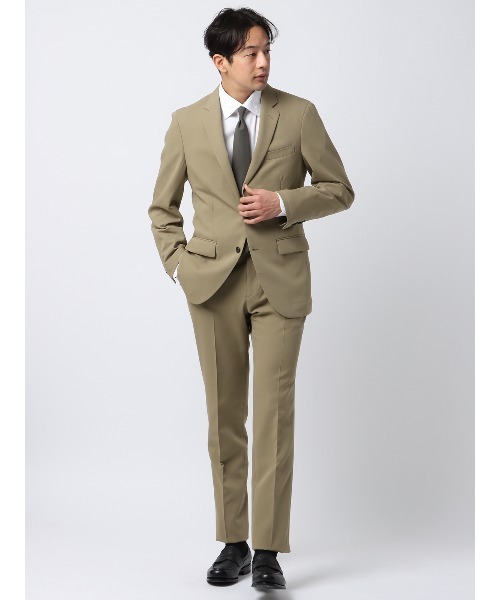 SUIT SQUARE(スーツスクエア)の「スマみえテーパードパンツ ウォッシャブル ストレッチ CROSS MOVA 無地 SL02(スラックス・メンズ・ベージュ系/グレー系/ネイビー系・S/M/L/LL/3L/SS)」の7枚目の写真
