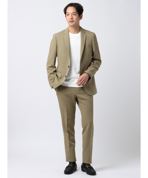 SUIT SQUARE(スーツスクエア)の「スマみえテーパードパンツ ウォッシャブル ストレッチ CROSS MOVA 無地 SL02(スラックス・メンズ・ベージュ系/グレー系/ネイビー系・S/M/L/LL/3L/SS)」の6枚目の写真