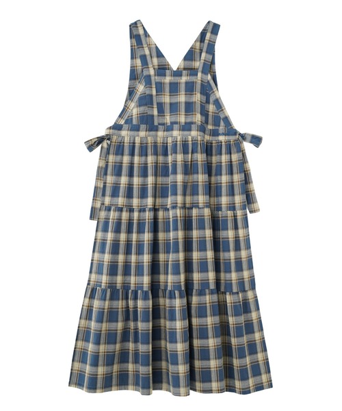 MILKFED.（ミルクフェド）の「APRON TIERED DRESS（ワンピース・レディース・ブラウン/ブルー/オフホワイト・ONE SIZE）」の19枚目の写真