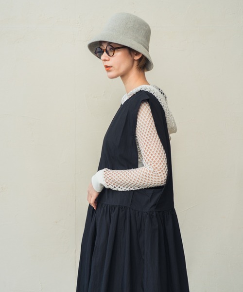 ORIENT（オリエント）の「Cotton & Linen Blend Thermo Bucket Hat（ハット・レディース・グレー/ブラック/ベージュ/オフホワイト・FREE）」の8枚目の写真