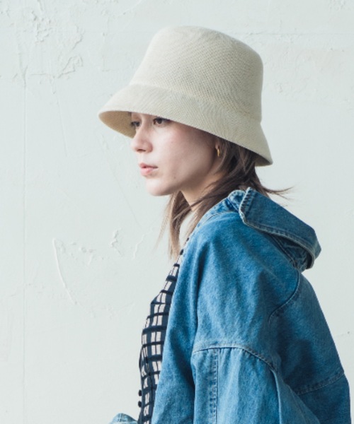 ORIENT(オリエント)の「Cotton & Linen Blend Thermo Bucket Hat(ハット・レディース・グレー/ブラック/ベージュ/オフホワイト・FREE)」の20枚目の写真