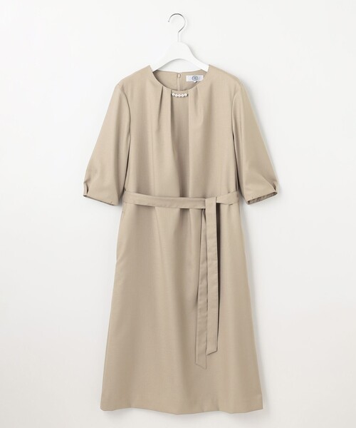 J.PRESS Ladies（J.プレス レディス）の「【洗える・UV加工・吸水速乾】OXIJEWELストレッチ ワンピース（ワンピース・レディース・シルバー系/ライトグレー系/ベージュ系/ネイビー系・XS）」の19枚目の写真