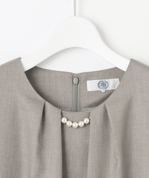 J.PRESS Ladies（J.プレス レディス）の「【洗える・UV加工・吸水速乾】OXIJEWELストレッチ ワンピース（ワンピース・レディース・シルバー系/ライトグレー系/ベージュ系/ネイビー系・XS）」の15枚目の写真