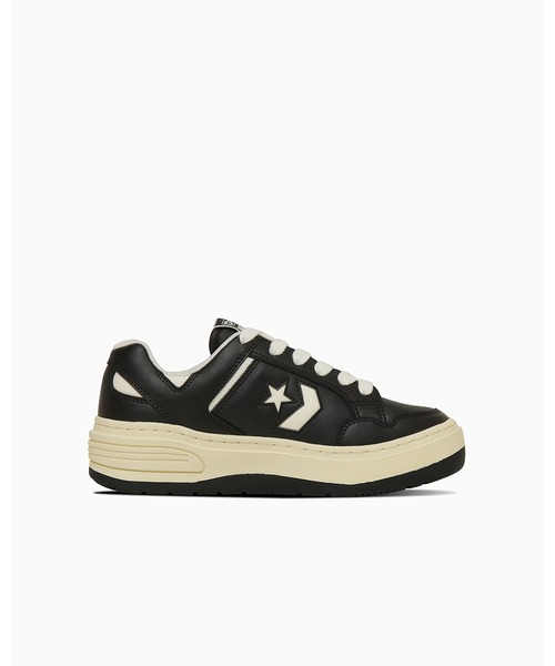CONVERSE（コンバース）の「WEAPON PLTS FS OX / ウエポン　ＰＬＴＳ　ＦＳ　ＯＸ（スニーカー・レディース・ブラック×ホワイト・8/7.5/7/6.5/6/5.5/5）」の3枚目の写真