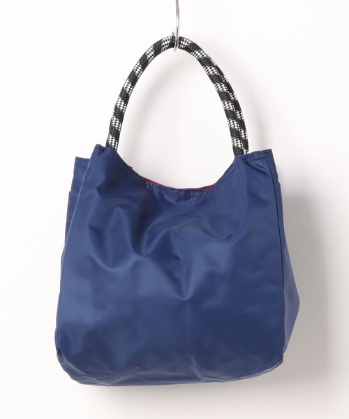 florist（フローリスト）の「【撥水加工・軽量】ロゴマークバイカラーハンドバッグ/ランチバッグ/サブバッグ（エコバッグ/サブバッグ・レディース・パープル/グレー/ベージュ/ネイビー/グリーン/ブラック・FREE）」の15枚目の写真