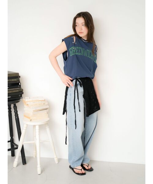 Ungrid(アングリッド)の「ニットレイヤードスカート(スカート・レディース・ブラック/アイボリー・FREE)」の13枚目の写真