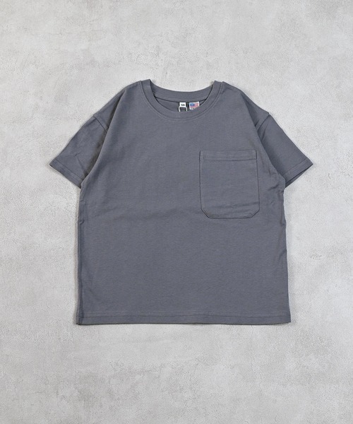 Life Support Products(ライフサポートプロダクツ)の「【COTTON from U.S.A】ポケットTシャツ(Tシャツ/カットソー・キッズ・ライトブルー/オフホワイト/ブラック系その他/ホワイト系その他/パープル系その他/レッド/キャメル/チャコール・100/130/110/150/120/140/80/90/95)」の4枚目の写真