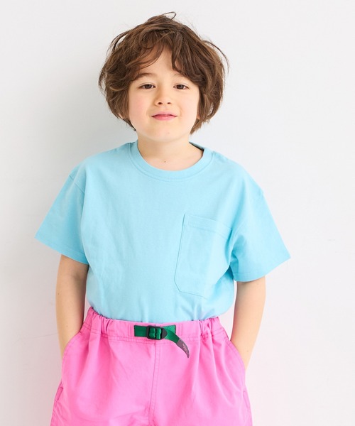 Life Support Products(ライフサポートプロダクツ)の「【COTTON from U.S.A】ポケットTシャツ(Tシャツ/カットソー・キッズ・ライトブルー/オフホワイト/ブラック系その他/ホワイト系その他/パープル系その他/レッド/キャメル/チャコール・100/130/110/150/120/140/80/90/95)」の5枚目の写真
