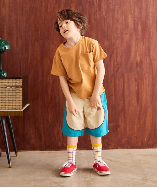 Life Support Products(ライフサポートプロダクツ)の「【COTTON from U.S.A】ポケットTシャツ(Tシャツ/カットソー・キッズ・ライトブルー/オフホワイト/ブラック系その他/ホワイト系その他/パープル系その他/レッド/キャメル/チャコール・100/130/110/150/120/140/80/90/95)」の10枚目の写真
