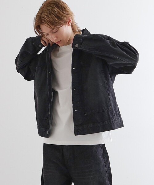 tk.TAKEO KIKUCHI（ティーケータケオキクチ）の「【上下2点セット】オールドデニムセットアップ（セットアップ・メンズ・ブラック/ネイビー/ライトグレー・02/03）」の12枚目の写真