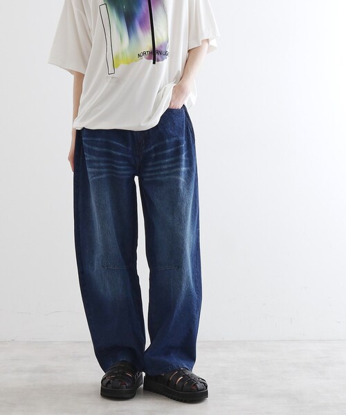 tk.TAKEO KIKUCHI（ティーケータケオキクチ）の「【上下2点セット】オールドデニムセットアップ（セットアップ・メンズ・ブラック/ネイビー/ライトグレー・02/03）」の21枚目の写真