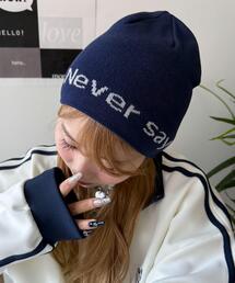 WEGO（ウィゴー）の「WEGO/ロゴシングルニットワッチ（ニットキャップ/ビーニー・レディース）」