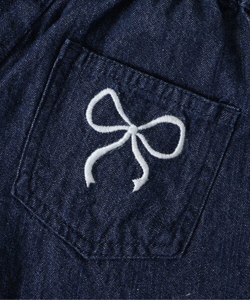 Seraph（セラフ）の「【ジュニア対応】リボン刺繍ショートパンツ（その他パンツ・キッズ・ピンク/ブルー・80/90/100/110/120/130/140）」の5枚目の写真