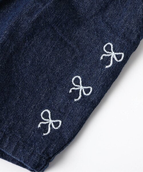 Seraph（セラフ）の「【ジュニア対応】リボン刺繍ショートパンツ（その他パンツ・キッズ・ピンク/ブルー・80/90/100/110/120/130/140）」の3枚目の写真