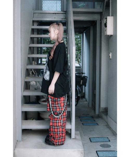 TRAVAS TOKYO(トラバス トウキョウ)の「『TRAVAS TOKYO/トラバス トーキョー』くまプリントTシャツ/ハーフスリーブカットソー(Tシャツ/カットソー・レディース・ブラック×ピンク/ホワイト/ブラック×ホワイト/レオパード・FREE)」の8枚目の写真