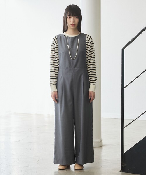 J.PRESS YORK STREET(ジェイプレスヨークストリート)の「【WOMEN】レトロボーダードルマン Tシャツ(Tシャツ/カットソー・レディース・イエロー系1/ライトグレー系2/ベージュ系1/ネイビー系2・F)」の10枚目の写真