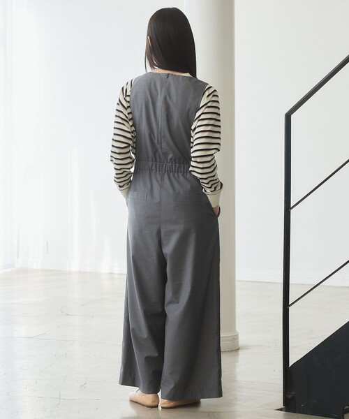 J.PRESS YORK STREET(ジェイプレスヨークストリート)の「【WOMEN】レトロボーダードルマン Tシャツ(Tシャツ/カットソー・レディース・イエロー系1/ライトグレー系2/ベージュ系1/ネイビー系2・F)」の12枚目の写真