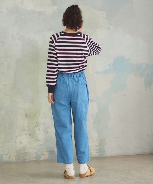 J.PRESS YORK STREET(ジェイプレスヨークストリート)の「【WOMEN】レトロボーダードルマン Tシャツ(Tシャツ/カットソー・レディース・イエロー系1/ライトグレー系2/ベージュ系1/ネイビー系2・F)」の15枚目の写真