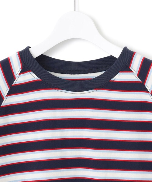 J.PRESS YORK STREET(ジェイプレスヨークストリート)の「【WOMEN】レトロボーダードルマン Tシャツ(Tシャツ/カットソー・レディース・イエロー系1/ライトグレー系2/ベージュ系1/ネイビー系2・F)」の19枚目の写真