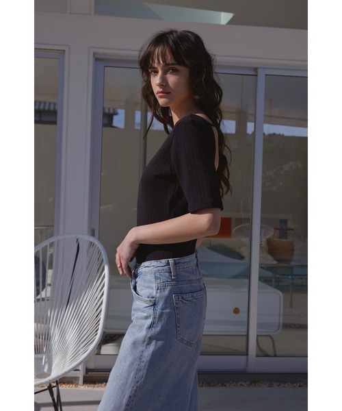 セール】Wellness Deform Rib Bodysuit /ウェルネスハーフ