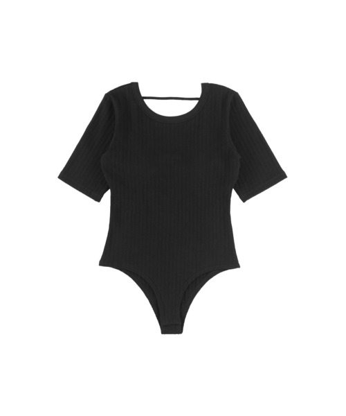 セール】Wellness Deform Rib Bodysuit /ウェルネスハーフ