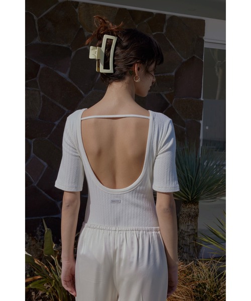 トップス ALEXIA STAM Wellness Deform Rib Bodysuit Wellness Deform Rib Bodysuit | ALEXIA STAM