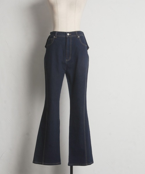 tocco closet（トッコ　クローゼット）の「後ろビックリボン付きデニムパンツ（デニムパンツ・レディース・ブルー/インディゴブルー・M/S）」の20枚目の写真