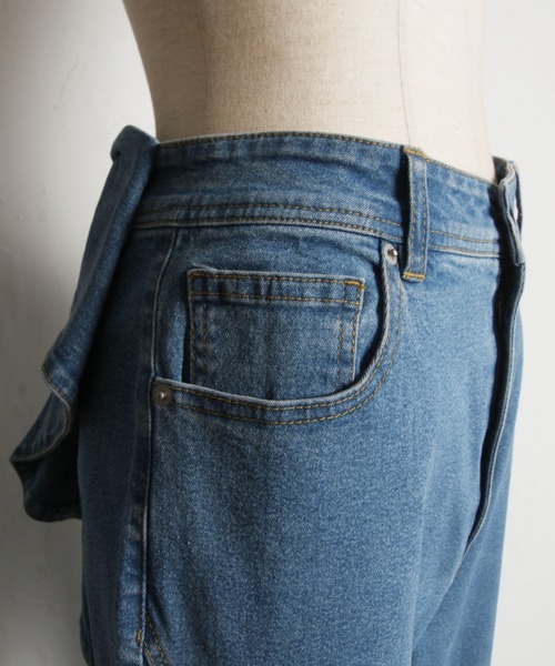 tocco closet（トッコ　クローゼット）の「後ろビックリボン付きデニムパンツ（デニムパンツ・レディース・ブルー/インディゴブルー・M/S）」の11枚目の写真