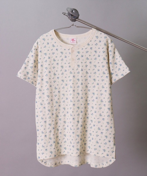 LK)【JEMORGAN】【3点セット】小花柄 ワッフル ルームウェア( 半袖T