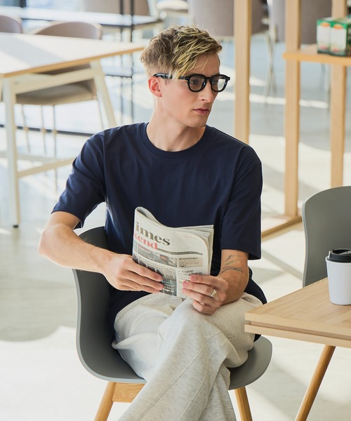 LB/S (エルビーエス)の「【汗染みの目立ちにくいTシャツ ZEROSTAIN/ゼロステイン】クルーネックTシャツ 綿タッチ ヘビーウェイト感 防汚・撥水 吸汗速乾 UVカット(Tシャツ/カットソー・メンズ・ホワイト/ネイビー/ブラック/ブルー/スミクロ・X-LARGE/LARGE/MEDIUM)」の21枚目の写真