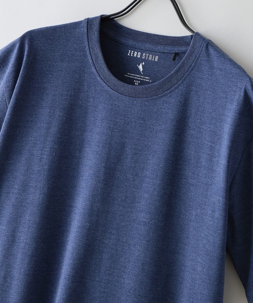 LB/S (エルビーエス)の「【汗染みの目立ちにくいTシャツ ZEROSTAIN/ゼロステイン】クルーネックTシャツ 綿タッチ ヘビーウェイト感 防汚・撥水 吸汗速乾 UVカット(Tシャツ/カットソー・メンズ・ホワイト/ネイビー/ブラック/ブルー/スミクロ・X-LARGE/LARGE/MEDIUM)」の13枚目の写真