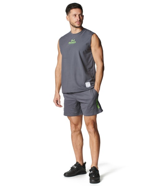UNDER ARMOUR(アンダーアーマー)の「【別注】アンダーアーマー UAモチベート グラフィック ショーツ 限定コラボ(その他パンツ・メンズ・ブラック/ダークグレー・S/M/L/LL/3L)」の5枚目の写真