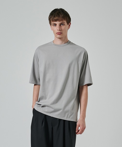 markaware（マーカウェア）の「CREW NECK TEE（Tシャツ/カットソー・メンズ・ライトグレー/ダークグレー・1/2）」の2枚目の写真