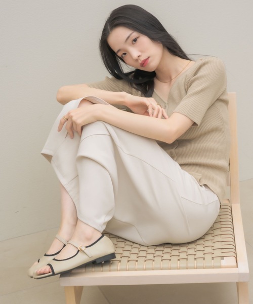 NEUNA（ヌナ）の「バイカラーTABIメリージェーン（パンプス・レディース・ブラック/アイボリー・39/38/36）」の14枚目の写真