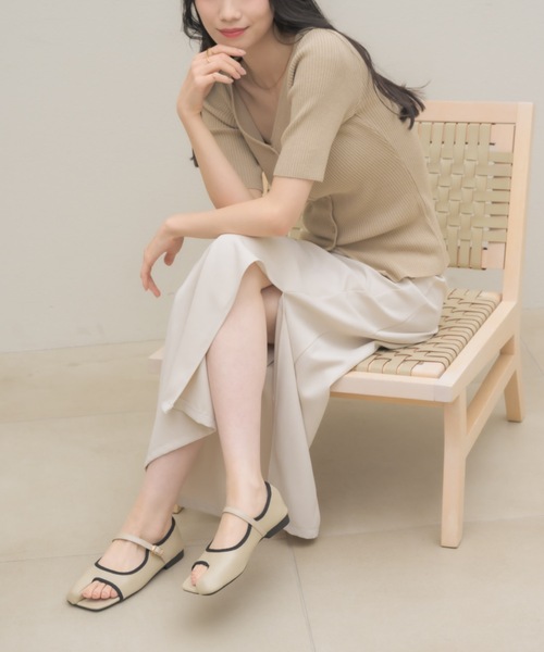 NEUNA（ヌナ）の「バイカラーTABIメリージェーン（パンプス・レディース・ブラック/アイボリー・39/38/36）」の15枚目の写真