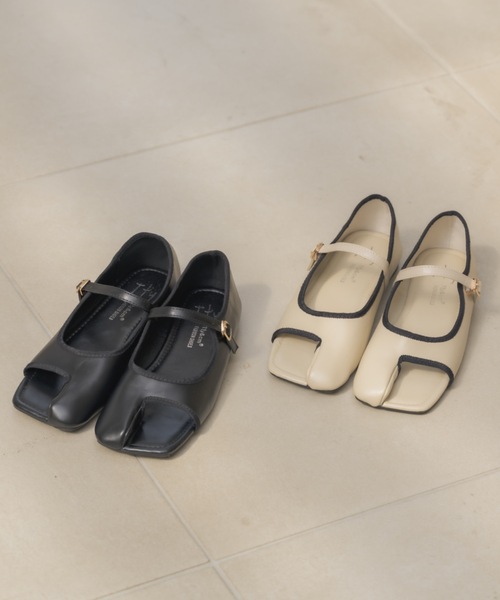 NEUNA（ヌナ）の「バイカラーTABIメリージェーン（パンプス・レディース・ブラック/アイボリー・39/38/36）」の20枚目の写真