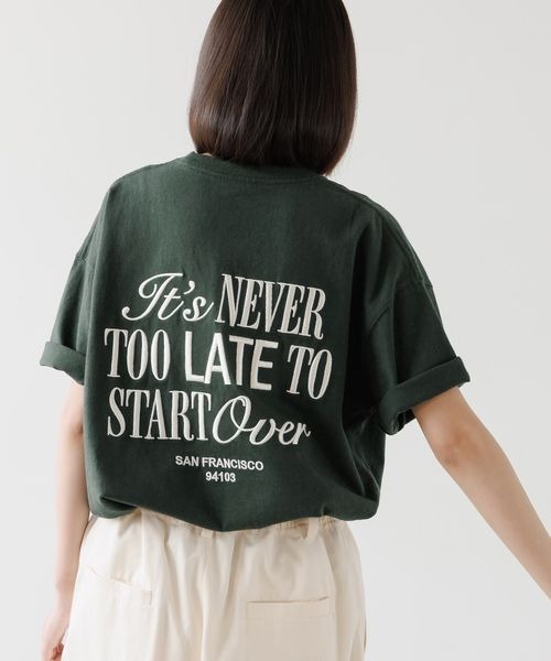 UNISEX/タフT》シシュウロゴTシャツ（Tシャツ/カットソー