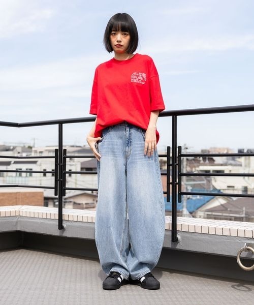 PBLIM(ページボーイリム)の「《UNISEX/タフT》シシュウロゴTシャツ(Tシャツ/カットソー・レディース・オフホワイト/レッド/ブラック/グリーン・MEDIUM/LARGE)」の21枚目の写真