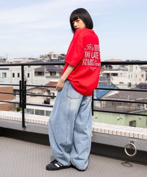 PBLIM(ページボーイリム)の「《UNISEX/タフT》シシュウロゴTシャツ(Tシャツ/カットソー・レディース・オフホワイト/レッド/ブラック/グリーン・MEDIUM/LARGE)」の22枚目の写真
