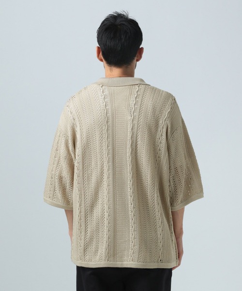 theory 半袖レースニット CLEL（クレイル）の「【CLEL】Hand Stitched Short Sleeve Side