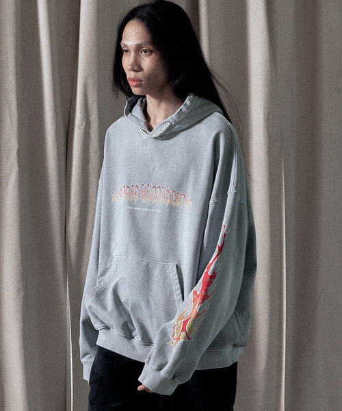 LIBERE リべーレ ビッグシルエットパーカー 長袖 L グレー新品 LIBERE リべーレ ビッグシルエットパーカー 長袖 L グレー新品