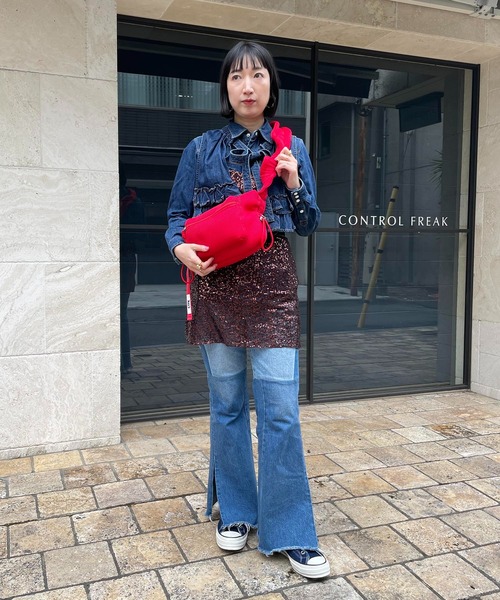 CONTROL FREAK / CTFK(コントロールフリーク)の「CONTROL FREAK / CTFK(コントロールフリーク)メッシュギャザーボディバッグ(ショルダーバッグ・レディース・ホワイト/レッド/ブルー/ブラック/グリーン/ピンク・FREE)」の22枚目の写真