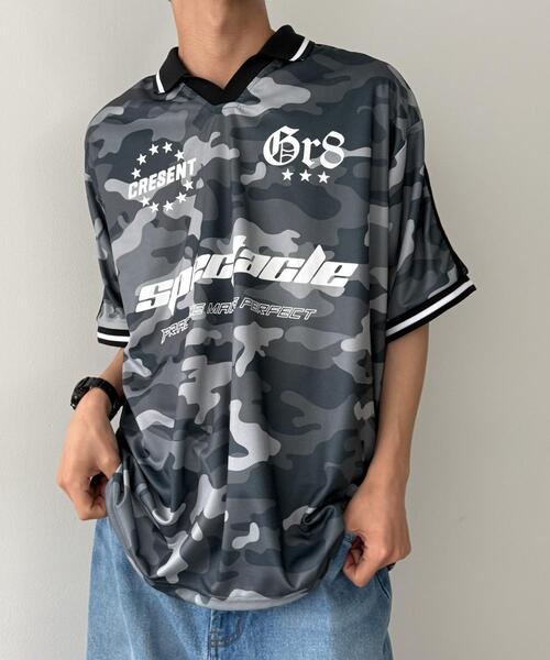 WEGO(ウィゴー)の「WEGO/パターンサッカーT(Tシャツ/カットソー・メンズ・その他4/その他1/その他2/その他3・MEDIUM/LARGE)」の1枚目の写真