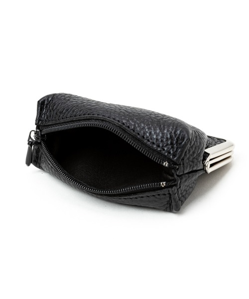 CALEE(キャリー)の「STUDS LEATHER INTERNAL FLEX FRAME TYPE 2WAY MULTI WALLET(財布・メンズ・ブラック・FREE)」の5枚目の写真