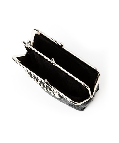 CALEE(キャリー)の「STUDS LEATHER INTERNAL FLEX FRAME TYPE 2WAY MULTI WALLET(財布・メンズ・ブラック・FREE)」の7枚目の写真
