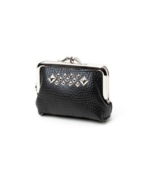 CALEE(キャリー)の「STUDS LEATHER INTERNAL FLEX FRAME TYPE 2WAY MULTI WALLET(財布・メンズ・ブラック・FREE)」の2枚目の写真
