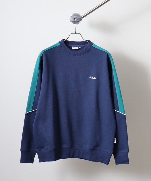 FILA Crew sweat ライン クルーネックスウェットトレーナー