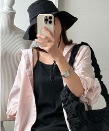 【撥水加工・ＵＶカット】風を通す快適つば広ハット