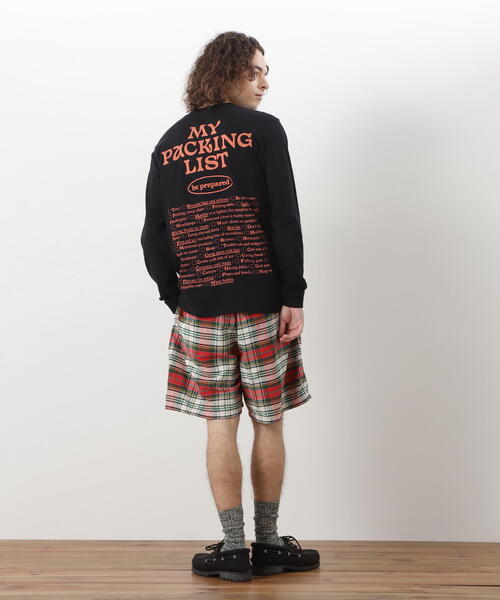 MANASTASH（マナスタッシュ）の「MANASTASH/マナスタッシュ/WASHED PLAID SHORT（その他パンツ・メンズ・レッド/パープル・L/XL/S/M）」の7枚目の写真