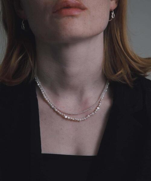 URBAN RESEARCH（アーバンリサーチ）の「decor『デコール』　Moonpearl Doublenecklace（ネックレス・レディース・ホワイト・-）」の6枚目の写真
